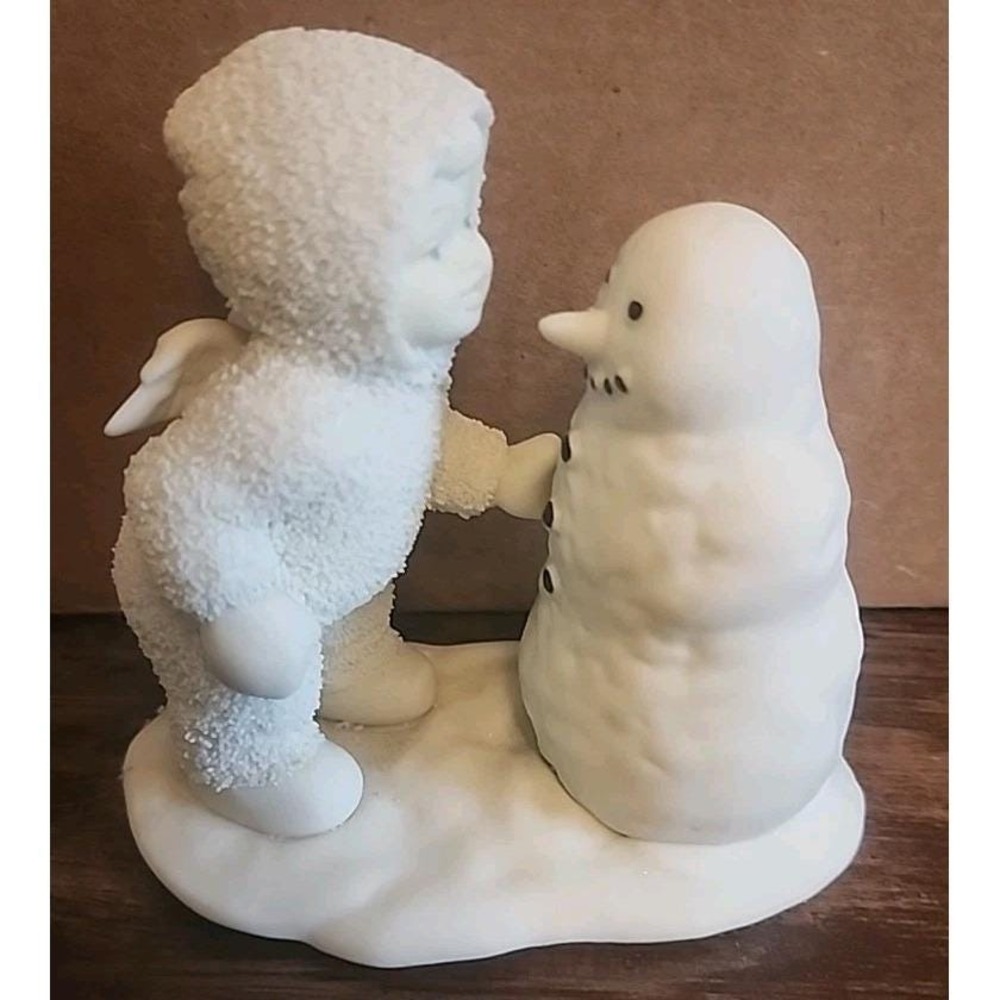 Department 56 Figurine Snow Babies Snowman Why Don't You Talk to Me 1986 VTG